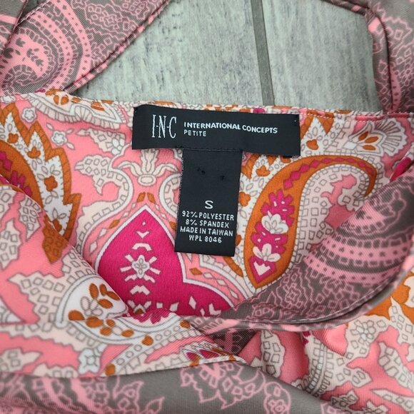 INC International Concepts Petite Paisley Print Sleeveless Dress Size small - Picture 9 of 10